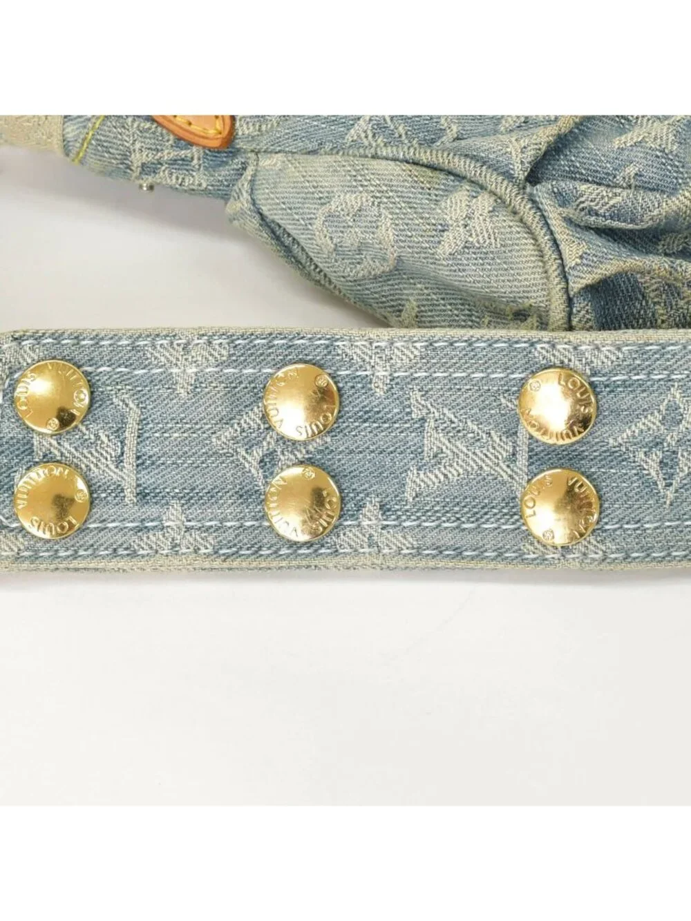 Louis Vuitton Patchwork Posty Messenger Bag Monogram Denim